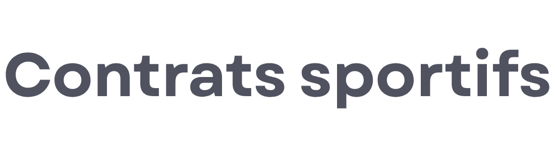 contrats sportifs
